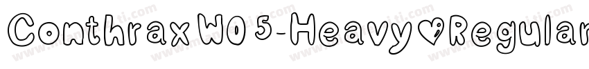 ConthraxW05-Heavy RegularVersion 1字体转换
